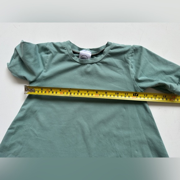 Sunlit Valley - Shirt Sleeve - T-Shirt Dresses - Green/Pink Size 5-6T - Picture 4 of 7